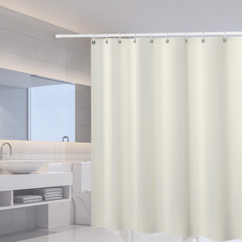 Waterproof Mildew Resistant Home Bathroom Shower Curtain Divider Drape with Ring 